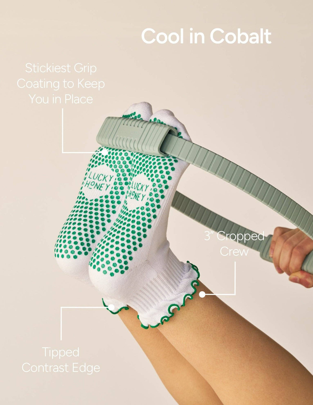 The Tipped Ruffle Grip Sock