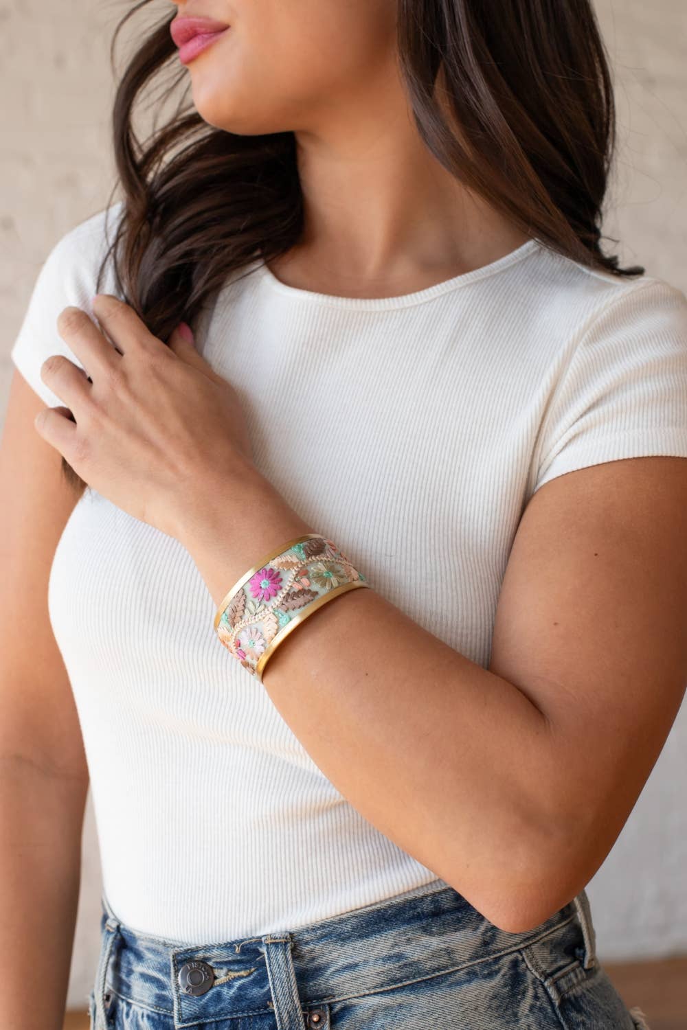Wildflower Bloom Cuff Bracelet
