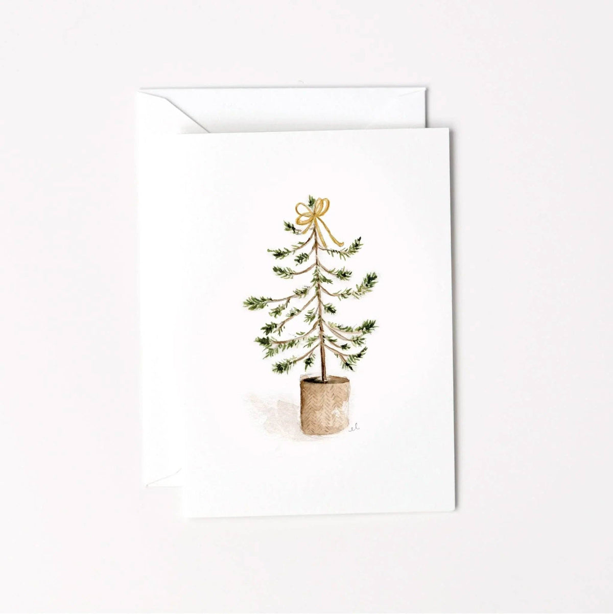 Christmas tree mini enclosure notecard