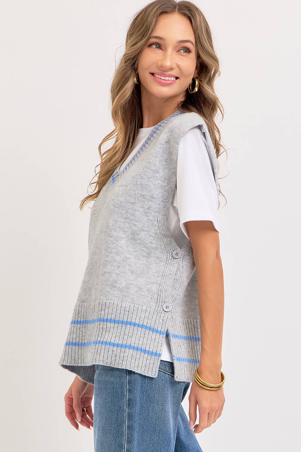 Super Soft Knit Poncho Sweater Vest