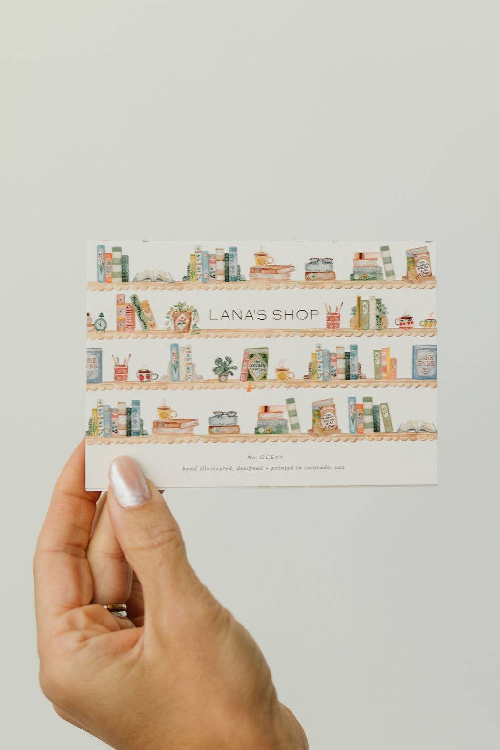 Bookshelf Greeting Card