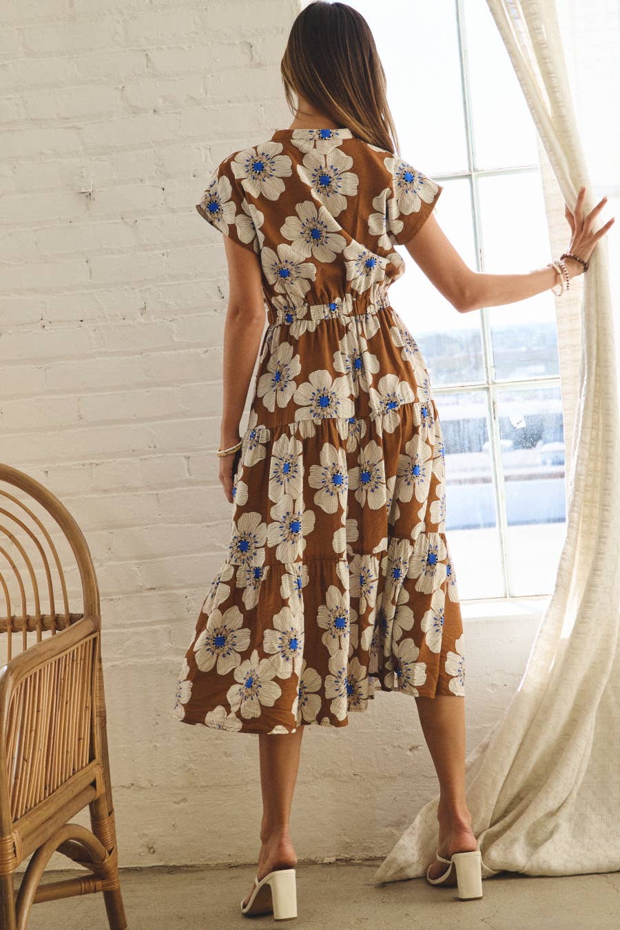 Floral Printed Midi Dress