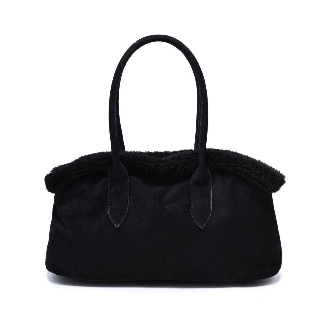 Tommy Fur Trimmed Satchel
