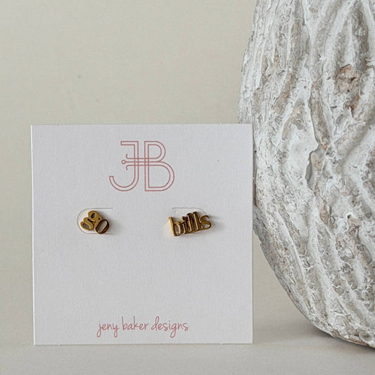 GO BILLS! Stud earrings