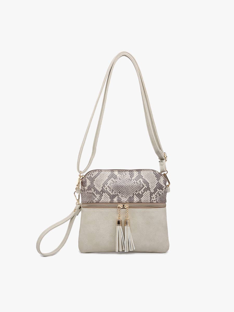 Tara Double Zip Crossbody/Wristlet - 2 color options