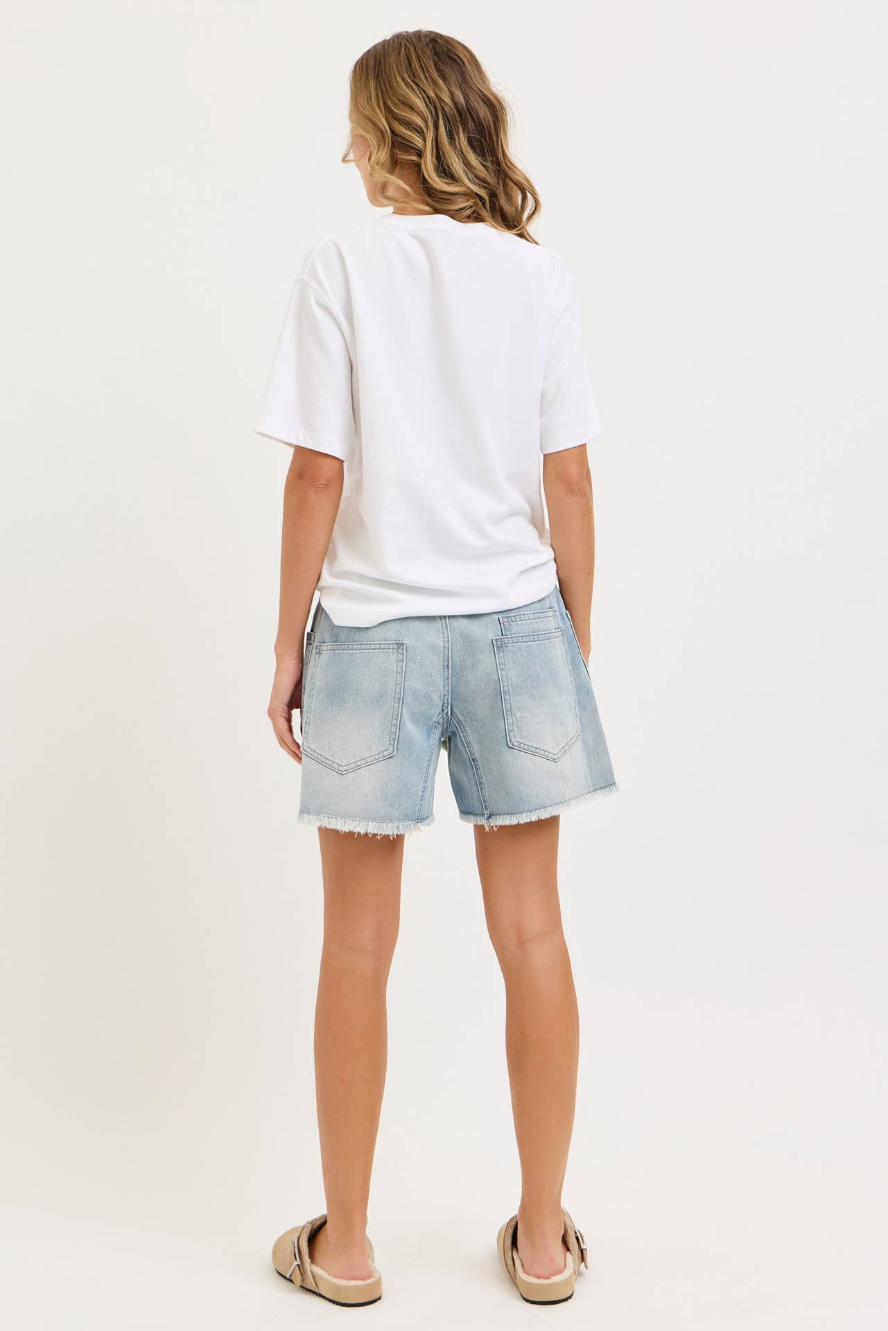 BARREL JEAN SHORTS