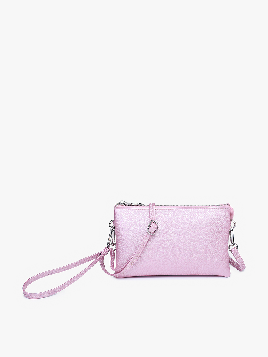 Riley Three-Compartment Crossbody Wristlet - Several Color Options