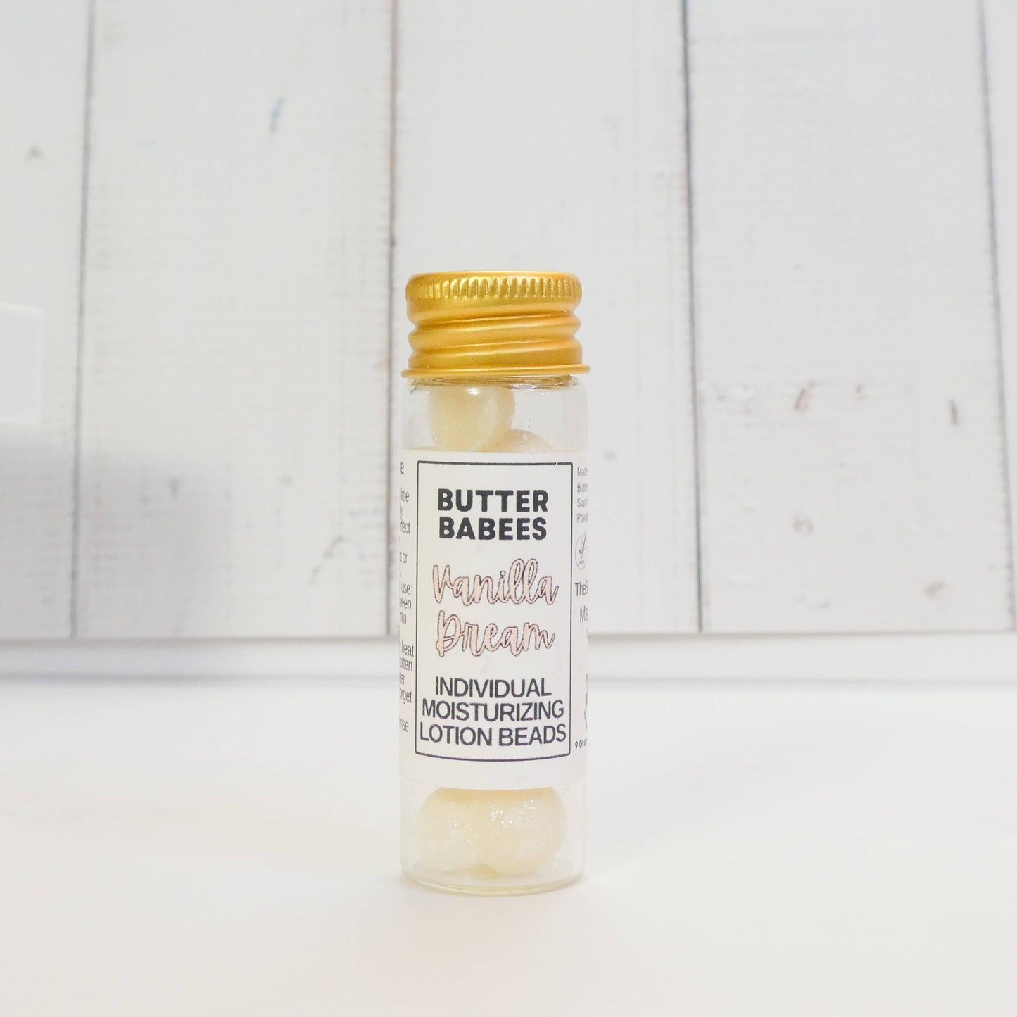 VANILLA DREAM BUTTER BABEES - handmade natural lotion beads