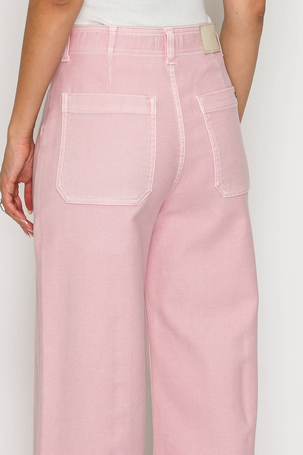 TUMMY CONTROL ULTRA HIGH RISE CROP WIDE JEANS