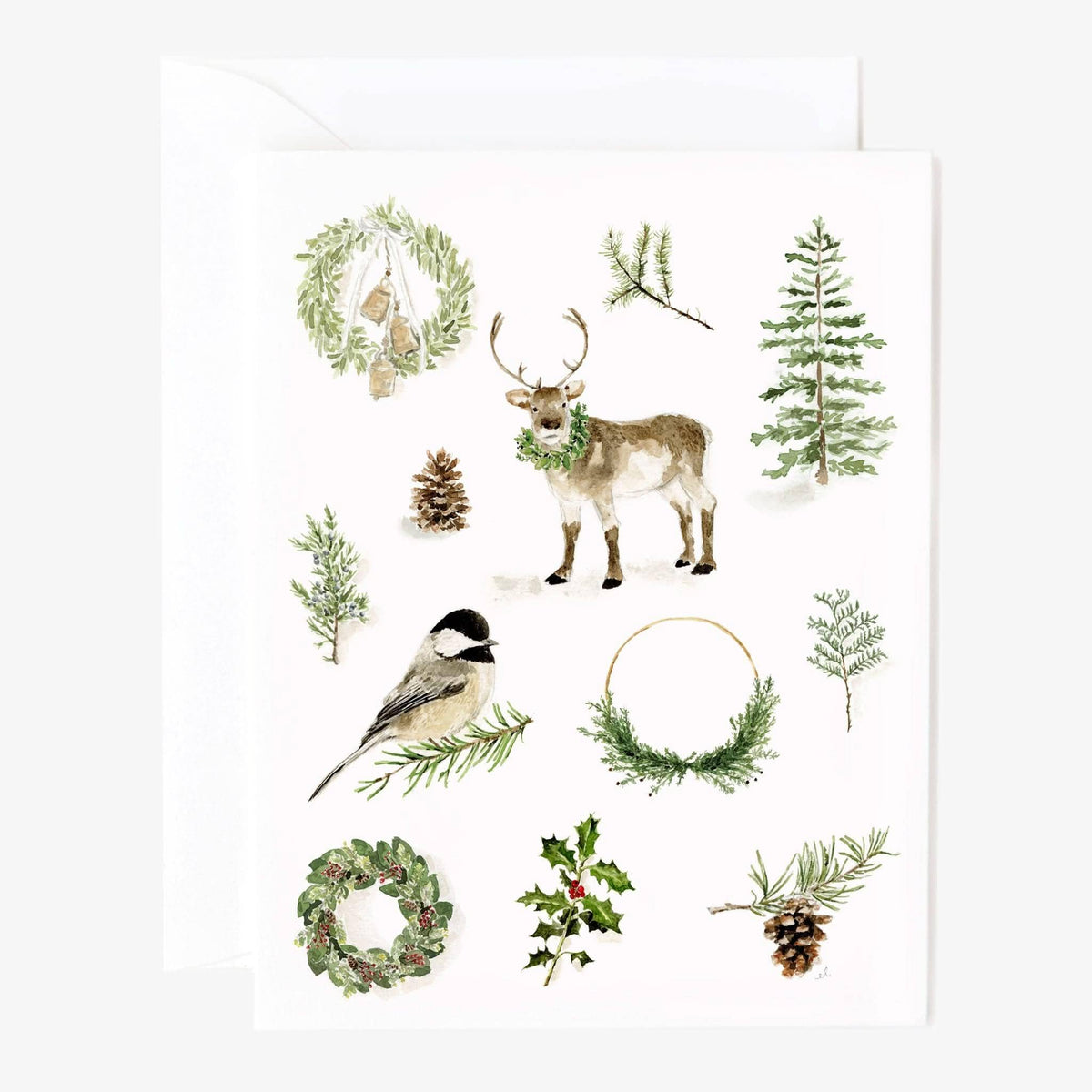 Evergreen notecard