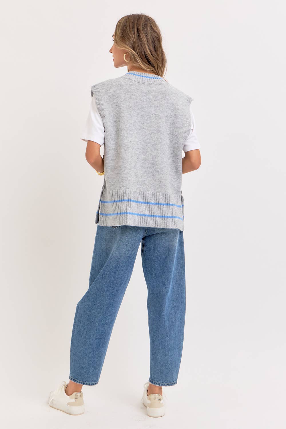 Super Soft Knit Poncho Sweater Vest