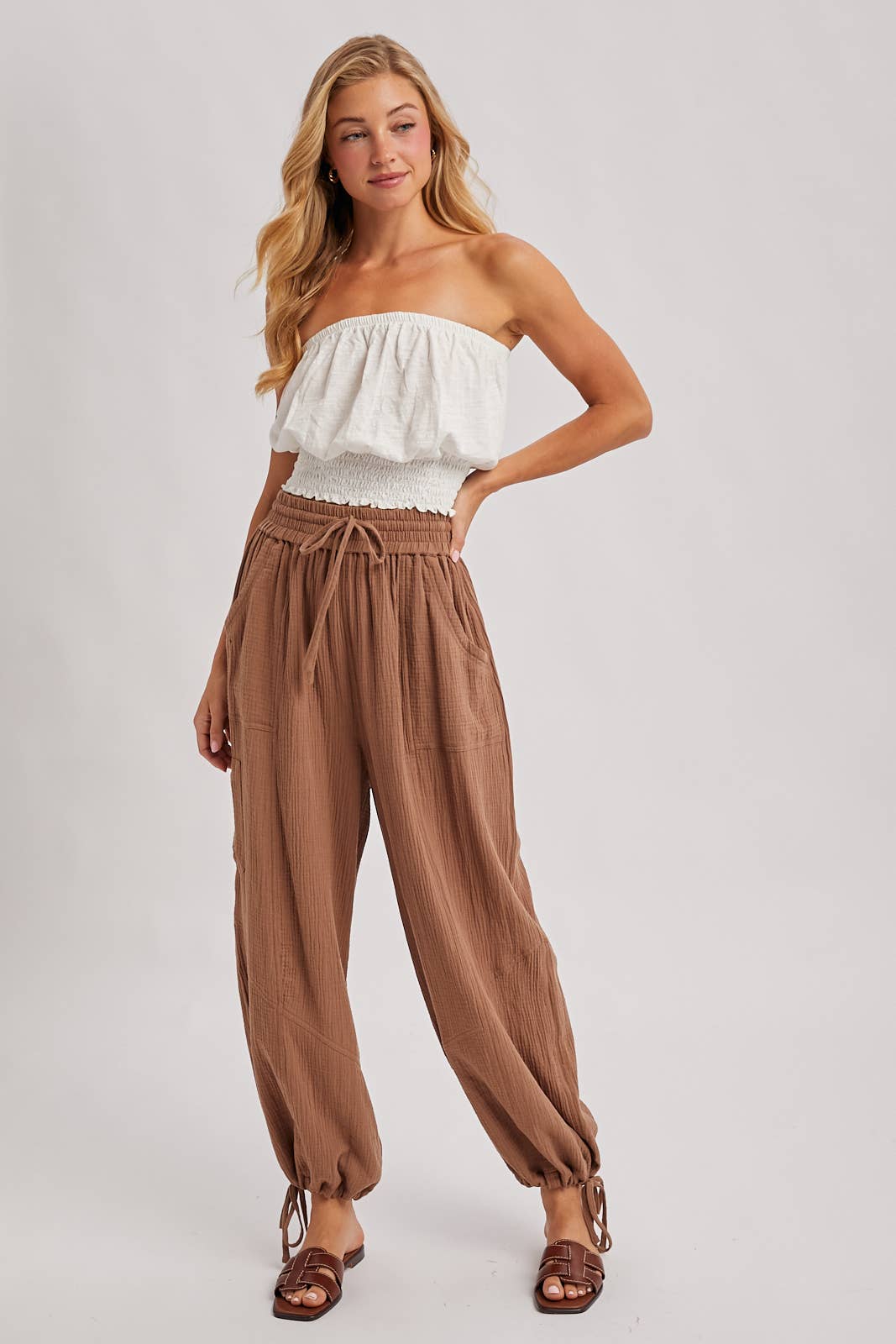 Harem Jogger Drawstring Pants